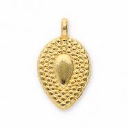 Metaal bedels DQ drop Goud (nikkelvrij)