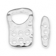 Metaal onderdelen DQ slot Antiek zilver (nikkelvrij)