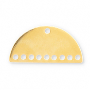 Eco-brass® Metaal bedels DQ tussenstuk Goud (nikkelvrij)