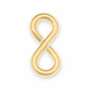 Eco-brass&reg; Metaal onderdelen DQ buigring "8" Goud (nikkelvrij)