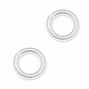 Metaal onderdelen DQ buigring Antiek zilver (nikkelvrij)