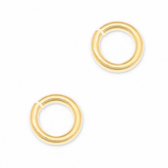 Metaal onderdelen DQ buigring Goud (nikkelvrij)