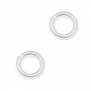 Metaal onderdelen DQ buigring Antiek zilver (nikkelvrij)