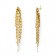 Oorbellen van Stainless steel Roestvrij staal (RVS) oorstekers Gold