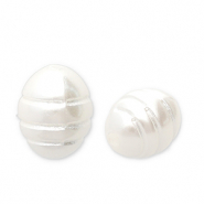 Zoetwaterparels imitatie rice White