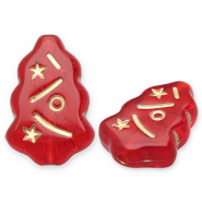 Kralen van acryl christmas tree Red-gold