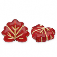 Kralen van acryl leaf Red-gold