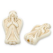 Kralen van acryl angel Off white-gold