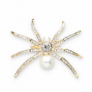 Broches spider Gold-crystal