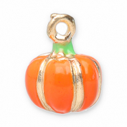 Metaal bedels pumpkin Orange-gold