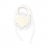 Bloem choker organza Off white
