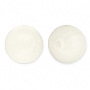 12 mm kralen van acryl round Off white-white