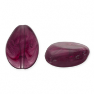 Kralen van acryl drop Aubergine