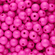 8 mm kralen van acryl shiny Magenta pink