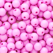 8 mm kralen van acryl shiny Pink