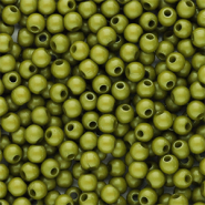4 mm kralen van acryl shiny Olive green