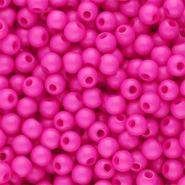 4 mm kralen van acryl shiny Magenta pink