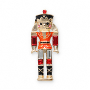Broches nutcracker Gold-black-red