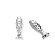 Kralen van Stainless steel Roestvrij staal (RVS) fish Silver