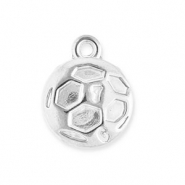 Bedels van Stainless steel Roestvrij staal (RVS) football Silver