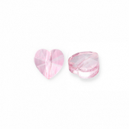 Facet fashion kralen heart Pink