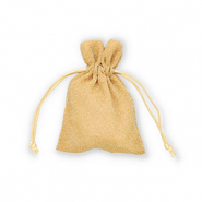 Sieradenzakje with glitter Gold