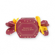 BY31&reg; (Cadeau) doosje voor sieraden candy  "Because you deserve to shine" Berry wine red-gold-yellow
