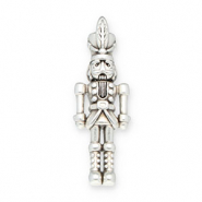 Metaal bedels DQ nutcracker Antiek zilver (Nikkelvrij)