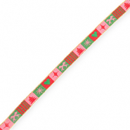 BY31&reg; Tekstlint christmas Light pink-red-green-gold