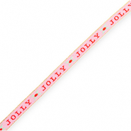 BY31&reg; Tekstlint "Jolly" Light pink-red-mint green-gold
