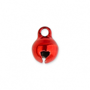 Metaal bedels little bells 6mm Red