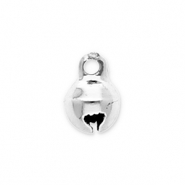 Metaal bedels little bells 6mm Silver