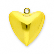 Metaal bedels bells heart Gold