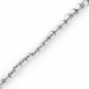 Kralen van hematite shell Silver