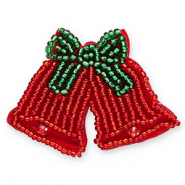 Broches Christmas bells Red-green