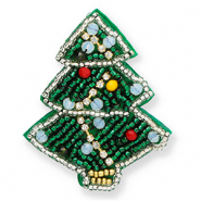 Broches Christmas tree Green-blue-red-silver