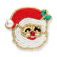 Broches santa Red-white-gold