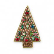 Broches Christmas tree Light brown-multicolour