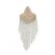 Broches met strass Crystal-beige