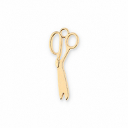 Metaal bedels scissors Gold