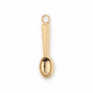 Metaal bedels spoon Gold