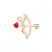 Metaal bedels bow and arrow Gold-red