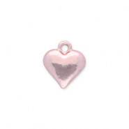 Metaal bedels heart Light Pink