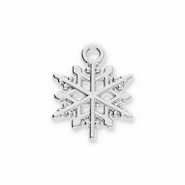 Metaal bedels snowflake Silver