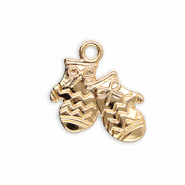 Metaal bedels gloves Gold