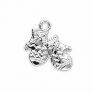 Metaal bedels gloves Silver