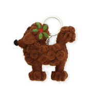 Musthave sleutelhanger vilt poodle Brown
