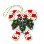 Musthave hangers candy canes with Christmas greenery Red-white-green-gold