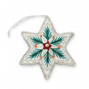 Musthave hangers Christmas star White-green-red-silver