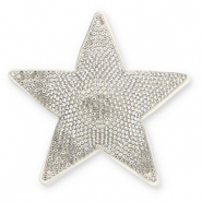 Statement hangers met strass star Crystal-white